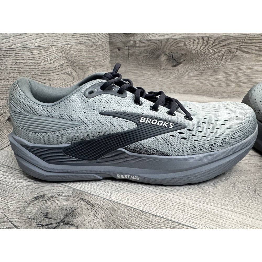 Brooks Ghost Max Mens 14 Wide 2E Grey Running Shoes 1104642E069 DNA LOFT v2 - Picture 7 of 12